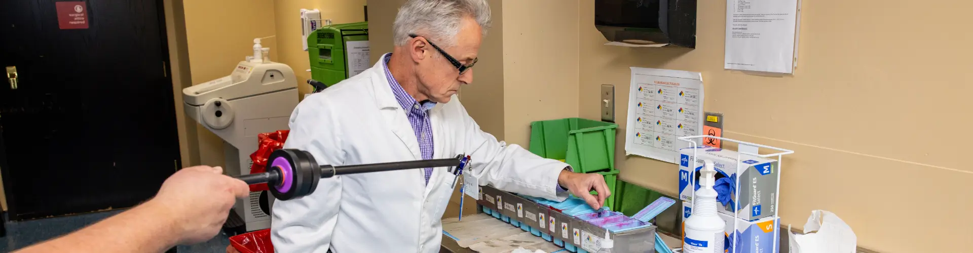 Hospital Chemical Exposure Monitoring Inspection performed by a Health Choice Enterprises employee.