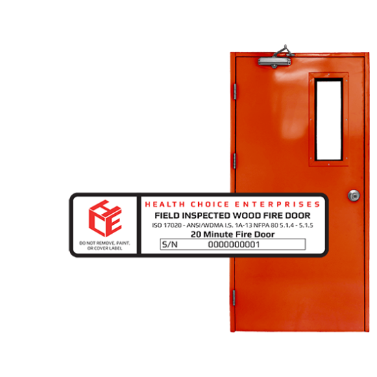Health Choice Enterprises Fire Door Labeling Service